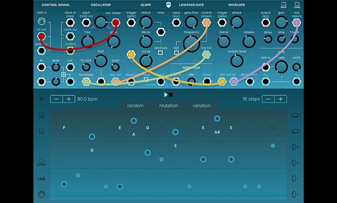 Un sintetizador modular en tu iPhone