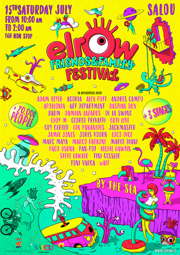 Cartel Elrow Friends Family 2017